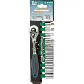 BRÜDER MANNESMANN M29114 1/4 (6,3 mm) Dopsleutelset 4, 4.5, 5, 5.5, 6, 7, 8, 9, 10, 11, 12, 13, 14
