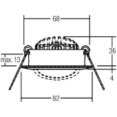 Brumberg Downlight BB03, dimbaar, zwart, Hal, Aluminium, downlight