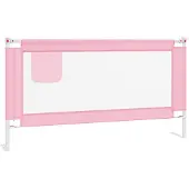 vidaXL Bedhekje peuter 160x25 cm stof roze