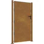 vidaXL Poort 100x200 cm cortenstaal