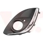 VAN WEZEL BUMPERGRILL ONDER LINKS + MISTLICHTGAT voor o.a. OPEL