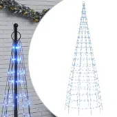 vidaXL LED-kerstboom 550 LED's 300 cm blauw