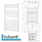 Mueller Skyline nisdeur met vaste wand 120x200 mat zwart anti-kalk