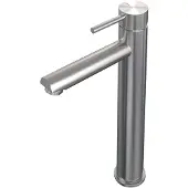 Brauer Brushed Edition verhoogde opbouw wastafelmengkraan model A RVS geborsteld PVD