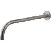 Wiesbaden Slim 18mm uitloop rond 30cm 1/2" geborsteld staal
