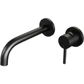Saniclass Brauer Black inbouw wastafelmengkraan coldstart mat zwart