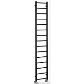 Sapho Dina badkamerradiator 300x1740 mm, zwart mat