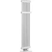 Sapho Fede badkamerradiator 1500x306 mm, 6 segmenten, wit mat