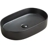 Sanilux Waskom opus keramiek met extra dunne rand mat zwart