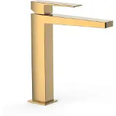 Tres Wastafelmengkraan slim exclusive vierkant met hendel mat goud