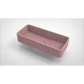 Arcqua Opbouw Waskom Case Rechthoek 60x26 cm Mat Roze