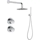 Sanilux Regendoucheset inbouw hops met box thermostaat douchekop 20 cm chroom