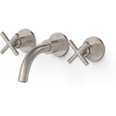 Tres Wastafelmengkraan inbouw mont blanc 3-gats rvs look