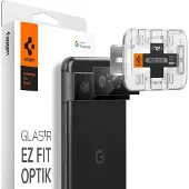 Spigen Optik Pro EZ Fit Lens Protector - Cameralens bescherming (2-pack) voor de Google Pixel 8