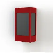 Roger Pradier Brick² Model 1 Wandlamp Tomato red | Black PMMA