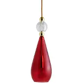 Ebb & Flow Smykke Hanglamp Shiny Gold | Ruby | Crystal Swirl E14 IP20