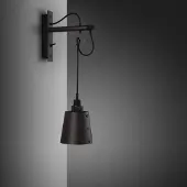 Buster + Punch Hooked Wandlamp Graphite | Small | Smoked Bronze