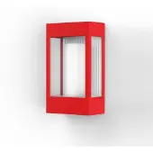 Roger Pradier Brick² Model 1 Wandlamp Traffic red | Clear glass
