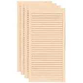 vidaXL Kastdeuren met lamellen 4 st 99,3x49,4 cm massief grenenhout
