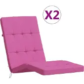 vidaXL Terrasstoelkussens 2 st oxford stof roze
