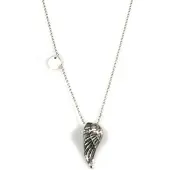 Heaven Eleven - heren ketting - Edelstaal Ballchain heren RVS Vleugel