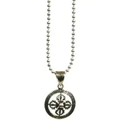 Heaven Eleven heren Ketting ballchain - zilverkleurig kruisje