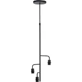 Light & Living Hanglamp 3L Ø48x25 cm EDISA mat zwart