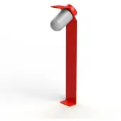 Roger Pradier Sherlock Sokkellamp Frosted glass | Traffic red
