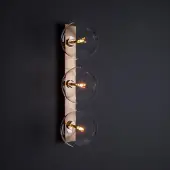 Schwung Oslo Triple Wall Sconce Wandlamp Black Gunmetal