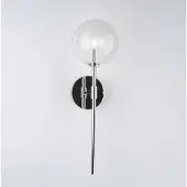 Schwung Dawn Single Wandlamp Polished Nickel