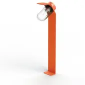 Roger Pradier Sherlock Sokkellamp Clear Glass | Pure orange