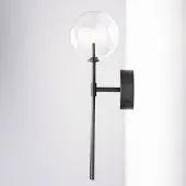 Schwung Dawn Single Wandlamp Black Gunmetal