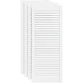 vidaXL Kastdeuren met lamellen 4 st 99,3x39,4 cm gwitrenenhout