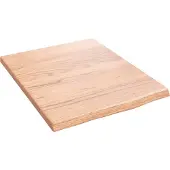 vidaXL Wastafelblad 40x50x2 behandeld massief hout lichtbruin