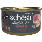 Schesir 12x After Dark Paté Kip & Rund 80 Gr
