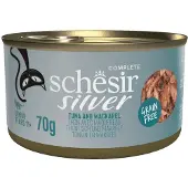 Schesir 12x Silver Cat Bouillon Tonijn & Makreel 70 gr