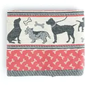 Bunzlau Castle theedoek Dog red 65x65