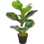 vidaXL Kunstplant met pot vioolbladplant 45 cm groen
