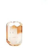Housevitamin Kristal kandelaar Amber 7 cm - Amber / 5 x 5 x 7 cm / Glas