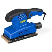 Kinzo Vlakschuurmachine 150W - Schuurmachine voor Hout met Stofafzuiging - Vlakschuurder met Schuurzool 187 x 90 mm - Blauw