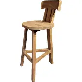 Benoa Barstoel/Tuinstoel Teak met rugleuning