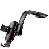 Wiral Zwaartekracht autohouder Metal Age voor cockpit zwart, Smartphonehouder, Zwart
