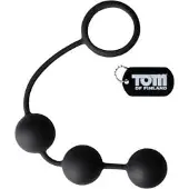 XR Brands - Tom of Finland - Silicone Cock Ring with 3 Weighted Balls