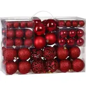 Casaria Kerstballen Rood 100-delig