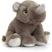 Keel Toys Pluche knuffel dier neushoorn 25 cm - Knuffeldier