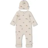 Feetje geschenkset boxpak + muts met all over print offwhite Wit Jongens/Meisjes Stretchkatoen Ronde hals - maat 62
