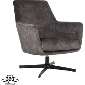 Label51 - Fauteuil Toby - Grijs - 80x75x85cm