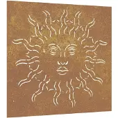 vidaXL Wanddecoratie tuin zonontwerp 55x55 cm cortenstaal