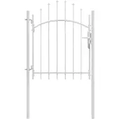 vidaXL Tuinpoort Woerden staal 1x1,25 m wit