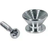 Boston EP-F-C Strap Buttons - Metalen V-model met Schroef - 14mm - 2-pack Chrome
